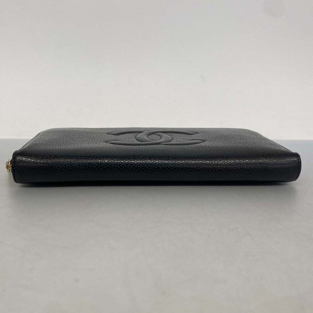 CHANEL Black Caviar Leather Wallet - Picture 2 of 7